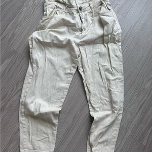 WhoWhatWear Cream Jeans